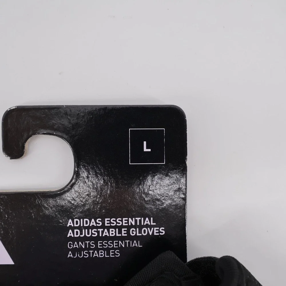 Adidas Essential Adjustable Training Gloves Black Fingerless Men Large
